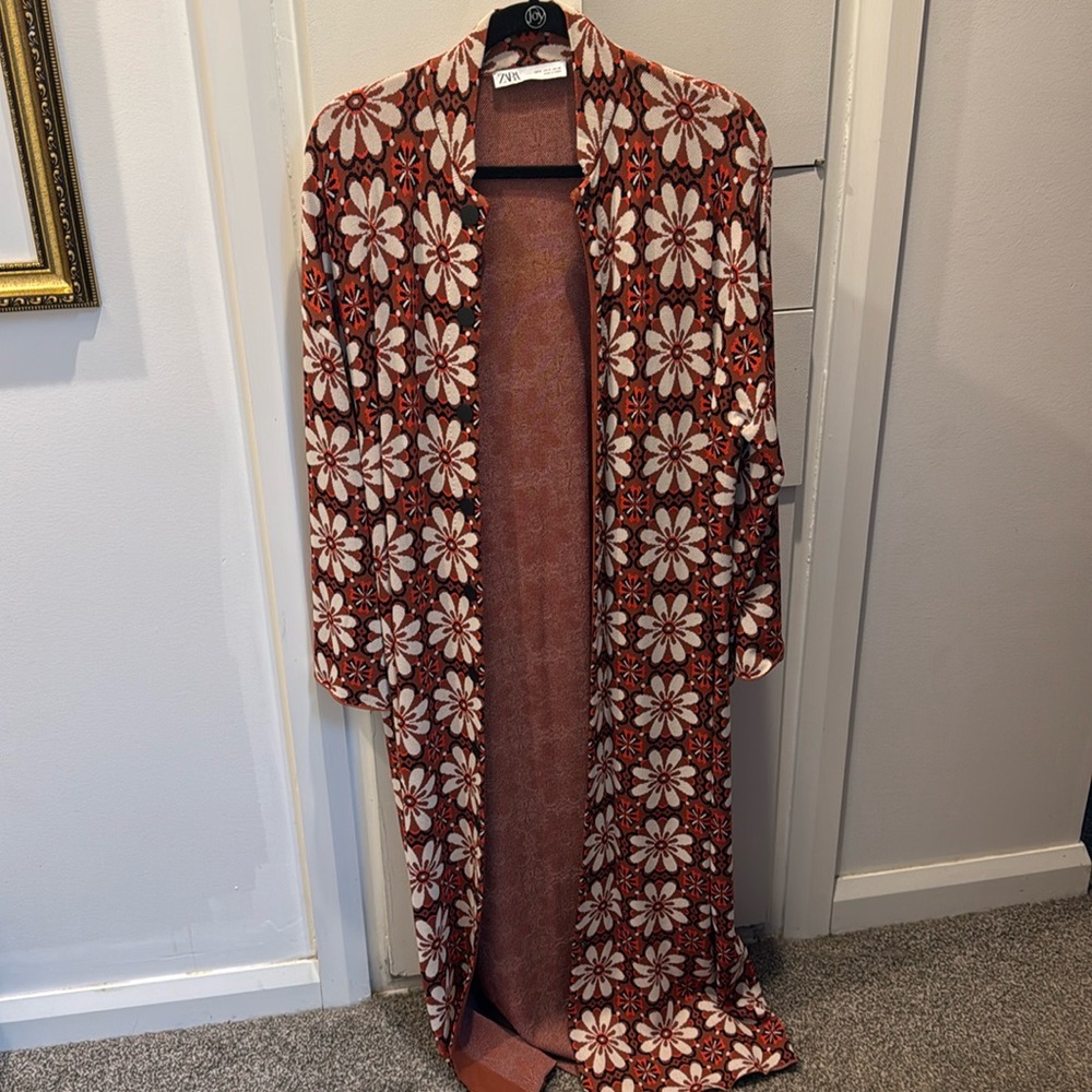 Zara caftan jacket size small